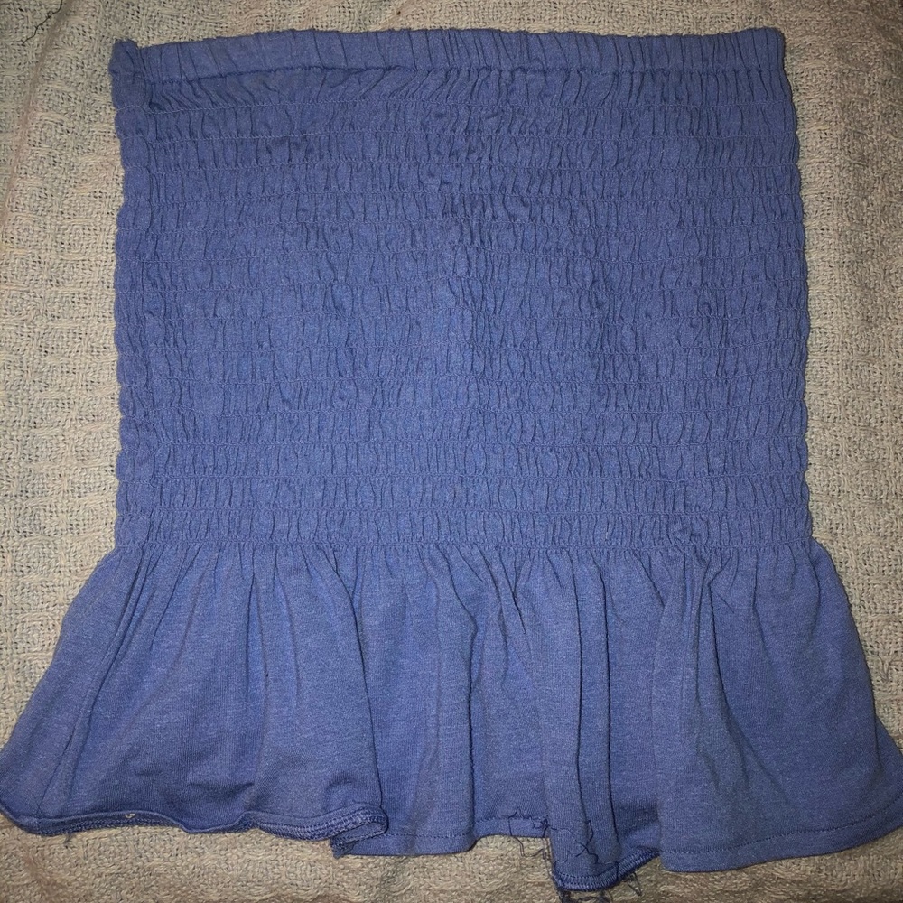 Blue tube top